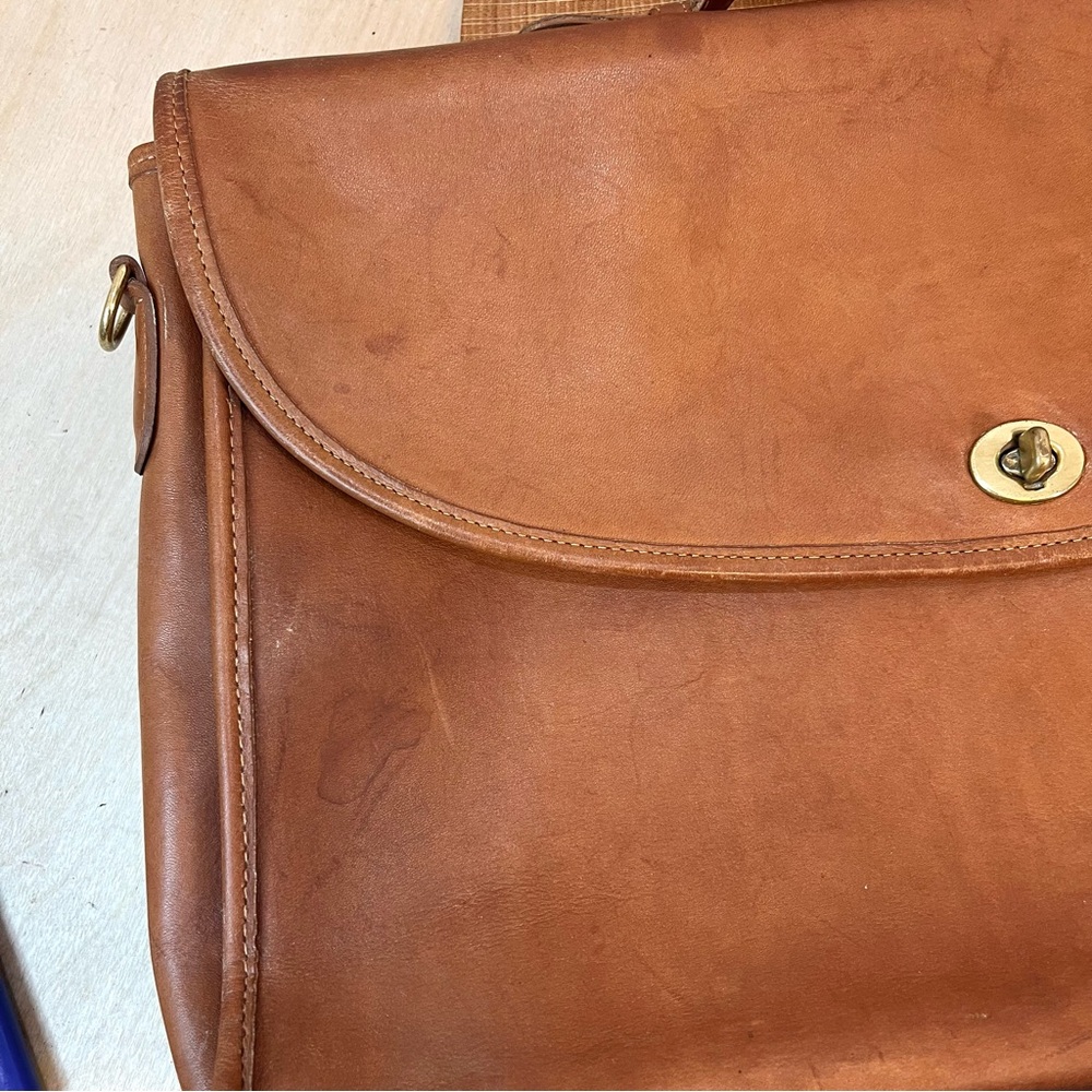 Vintage Coach USA Leather Flap Briefcase 1332-238 Brown Portfolio - Picture 15 of 15